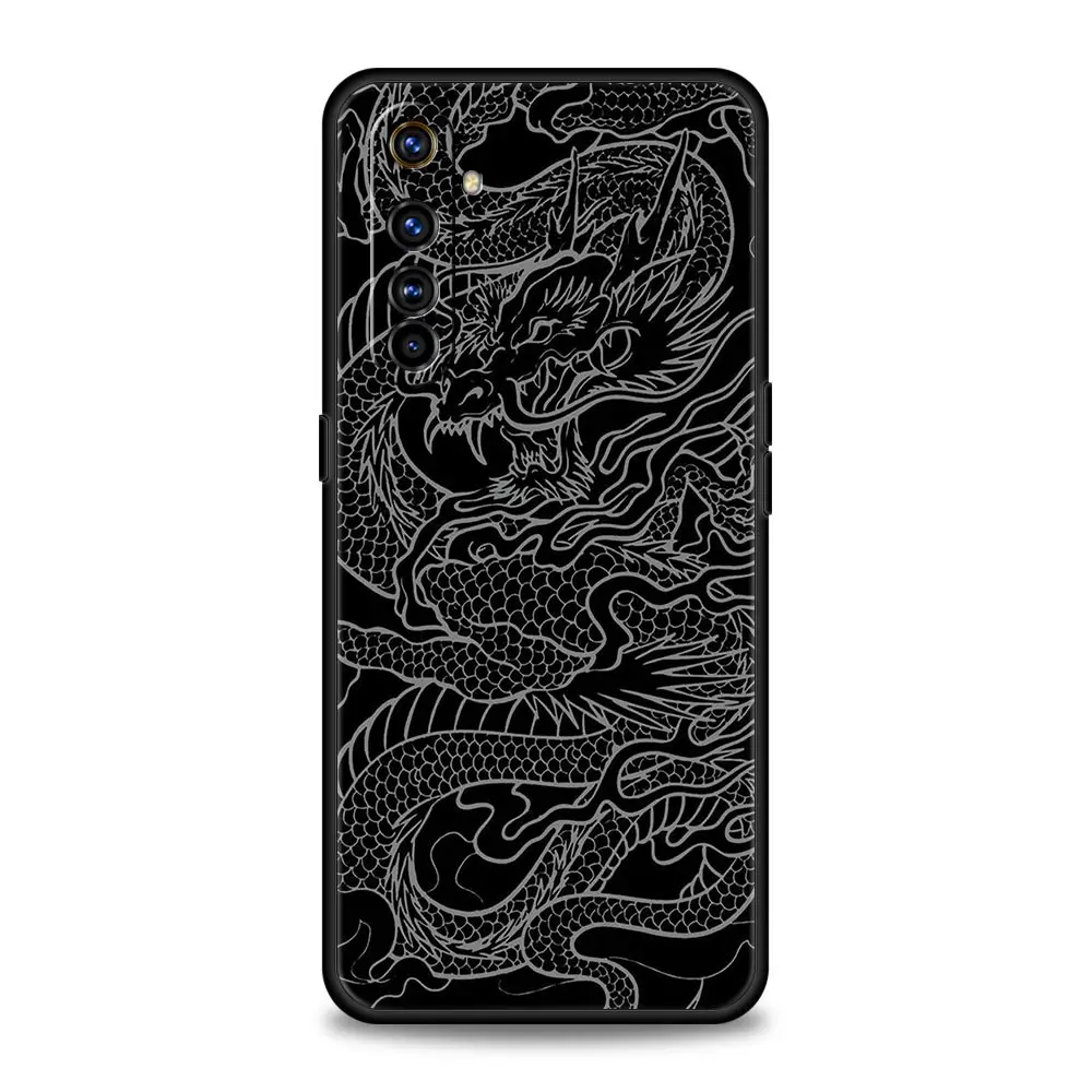 Illusory Color Chinese Dragon Phone Case with Enhanced Protection