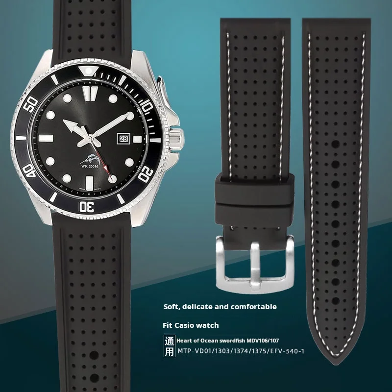 Silicone Rubber Wrist Strap Watchband
