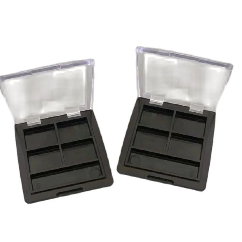 50pcs Square Empty Eyeshadow Aluminum Palettes Diy Plastic Blusher