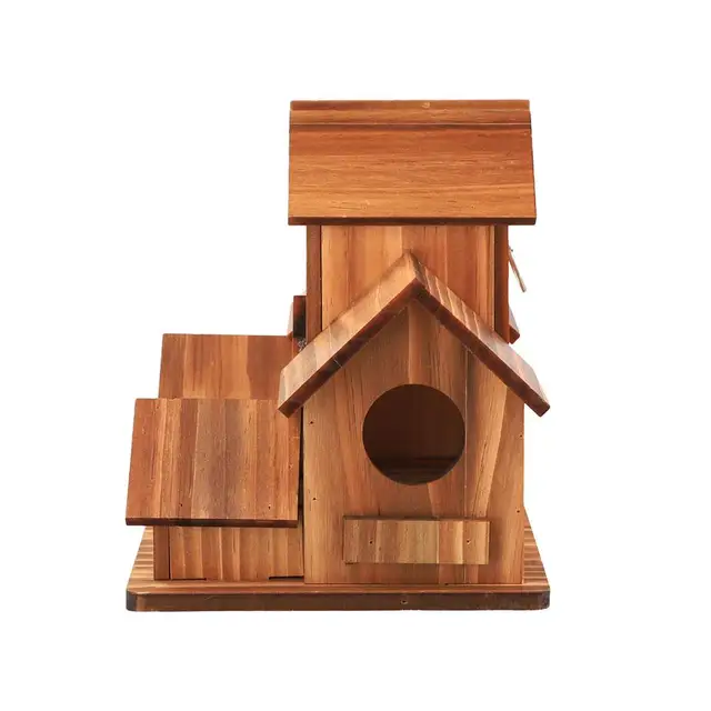 Bird Houses For Outside,Outdoor 4 Hole Bird House Room For