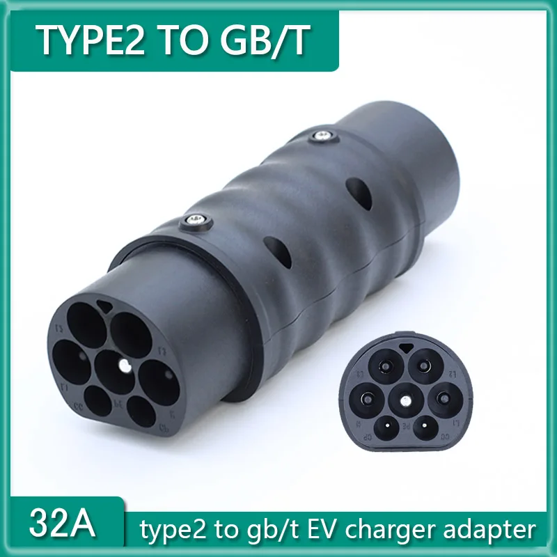 

32A Type2 To GBT EV Electric Vehicle Charging Adapter 3Phase 22KW IEC 62196 To GB/T EV Cable Plug Socket Charging Adapter