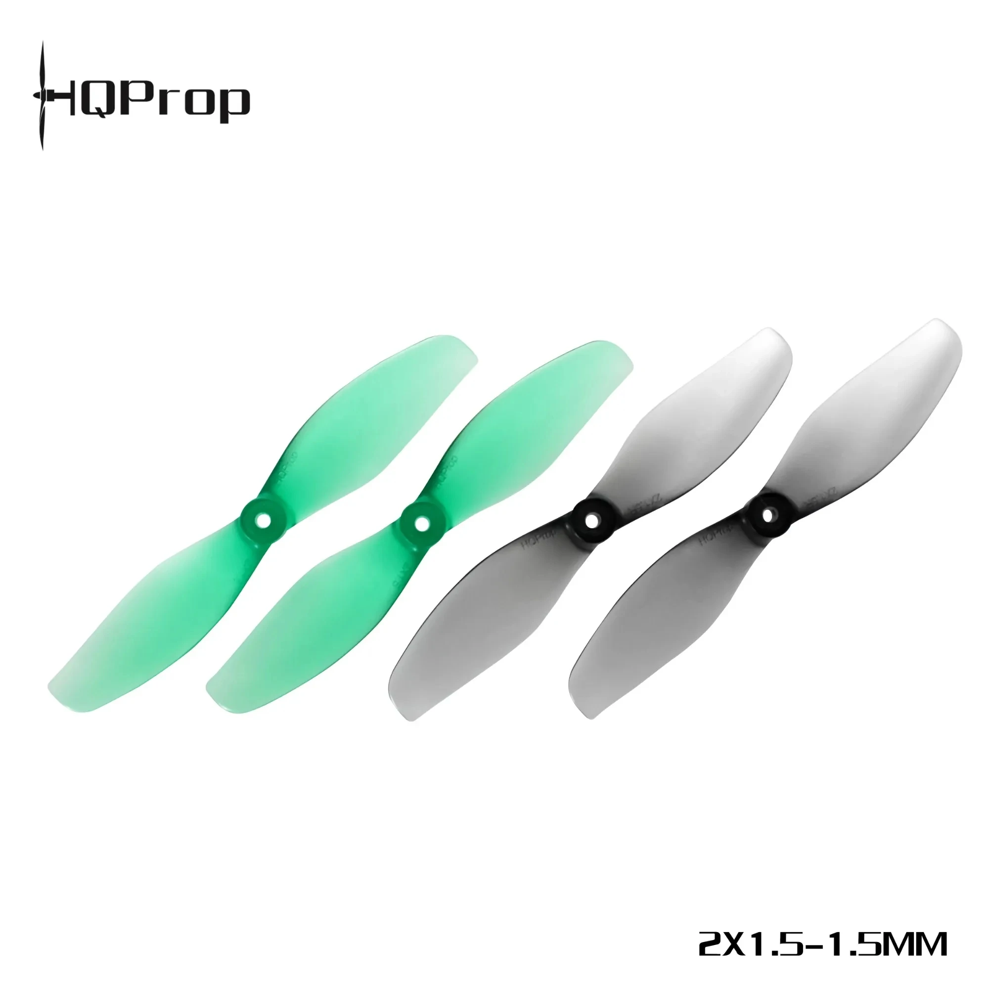 HQProp Whoop 2x1.5 51mm Hélices 2 Paires - Vert/Gris Foncé