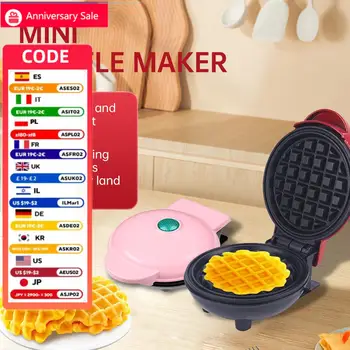 Sandwich Cake Baking Tray, Household Breakfast Electric Baking Pan, Fully Automatic Multifunctional Mini Waffle Biscuit Machine 1