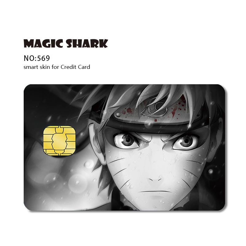 Naruto One Piece Credit Card Stereo  Hd Stickers Anime Uzumaki Credit  Card Film Skin Large Small Chip Waterproof Stickers - Fantasy Figurines -  AliExpress