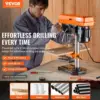 8 in Benchtop Drill Press, 2.3A Induction Motor,Tabletop Drilling Machine with 750/1140 / 1740/2340 / 3200 RPM Adjustable Speed. 2