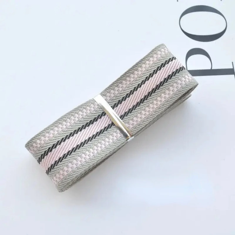 1''25mm Stripe Grosgrain Fabric Ribbon Embroidered Applique Sewing Craft Wedding Clothing Accessories Hair Bow Material 1-5Meter ribbon decoration grosgrain ribbon sewing ribbon