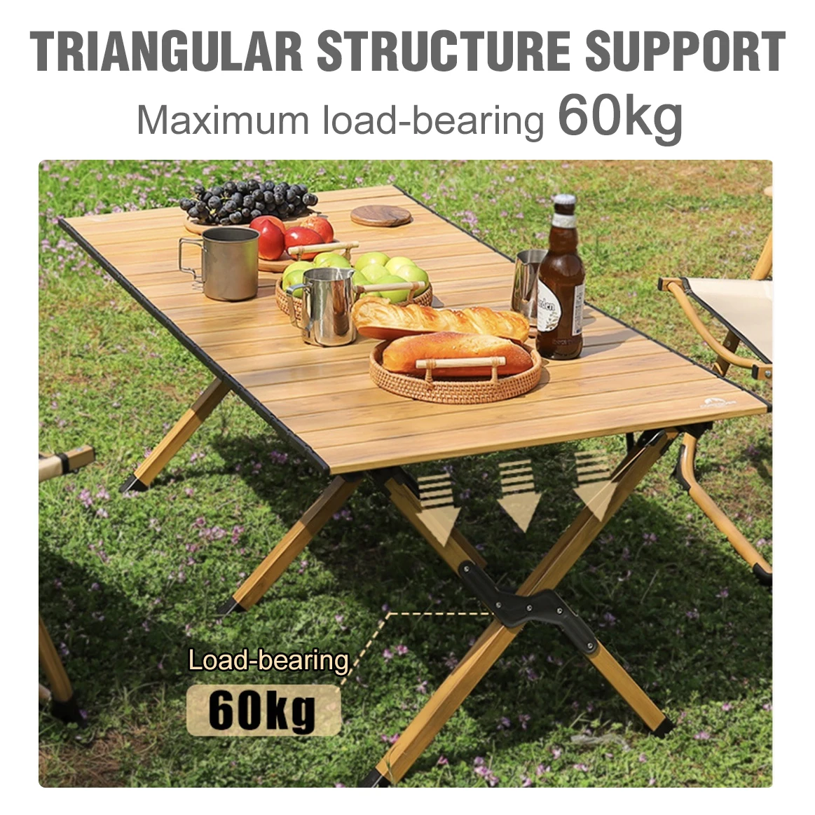 Portable Folding Table Camping Roll Table Tourist Table Pliante Supplies  Equipment Lightweight Camp Picnic Outdoor Furniture - AliExpress