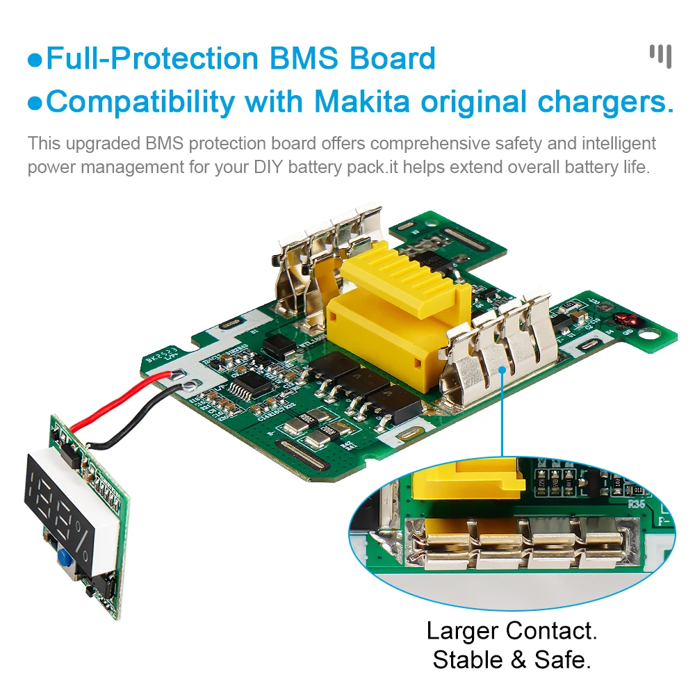BL1830 Battery Case For Makita 18V DIY 3.0Ah 6.0Ah 1860 1850 Shell Box With BMS