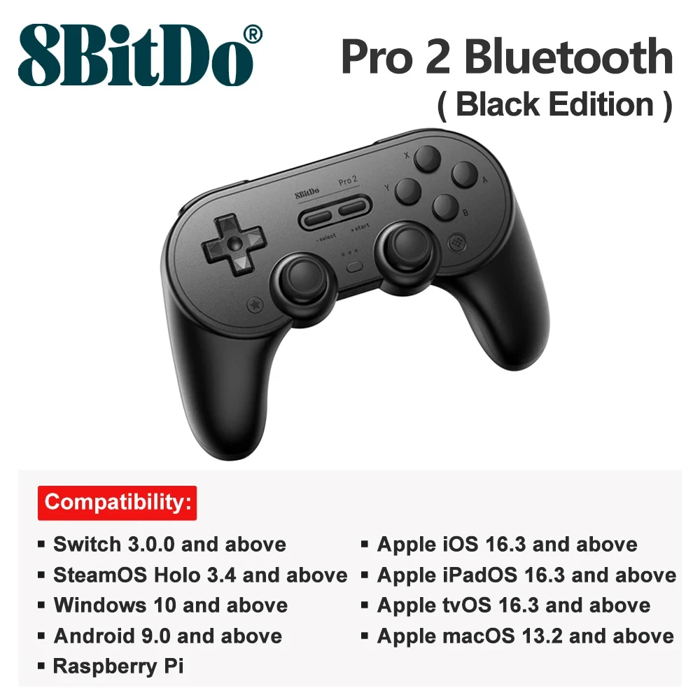 ̽ƽ ִ   е Ʈѷ, ٵ ġ PC,  10/11 IOS, ȵ̵  ũ,  ̿, 8BitDo Pro 2
