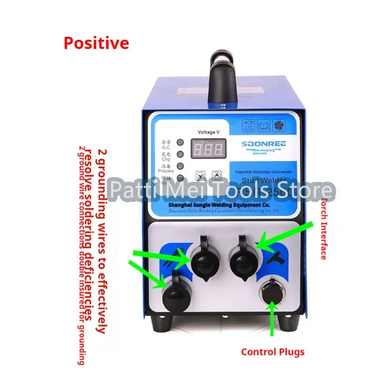 Capacitor Energy Storage Welder Stud Welding MachineRSR-2500 Bolt Signage Welding Machine Insulation Nail Welding Machine 220V 6