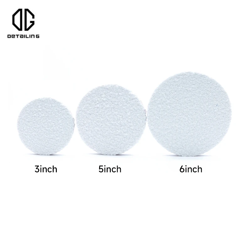 3/5/6 Inches Microfiber Wax er Pads Microfiber Polishing Pad Detailing Wax Applicator Pad For DA/RO Polisher car polishing pad car polish pad