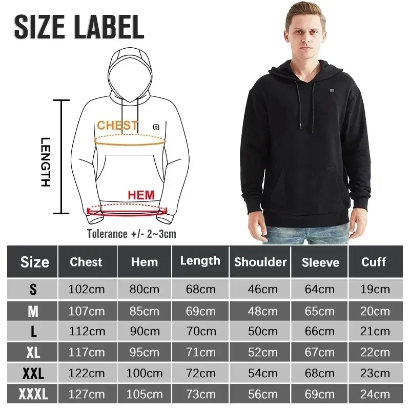 USB Heated Tactical Jacket Unisex 6