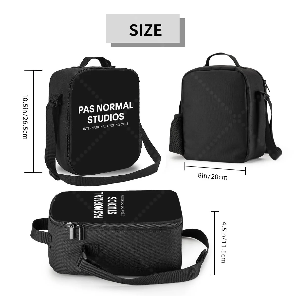 Pas Normal Studios 여성용 점심 가방 휴대용 열 절연 도시락 상자 피크닉 다기능 식품 토트