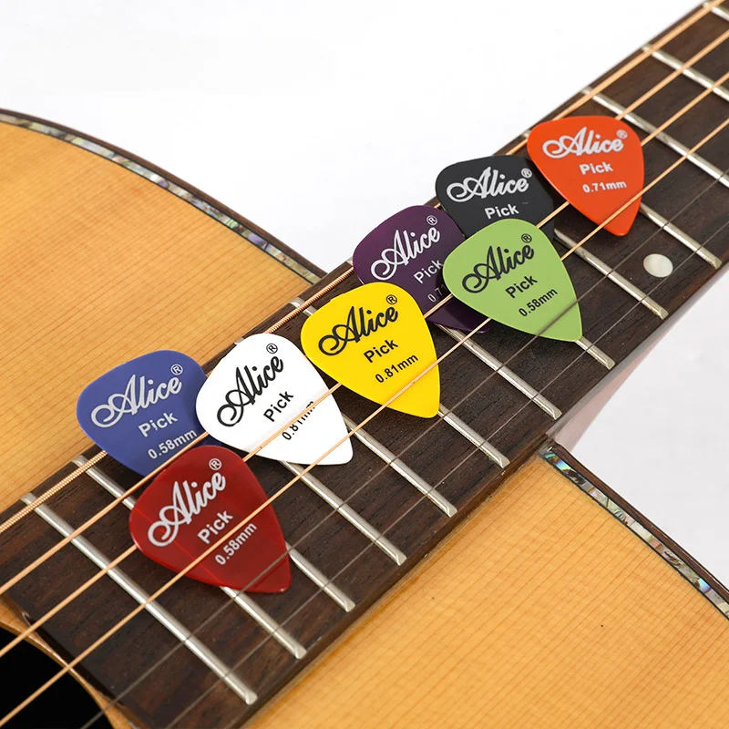 

6 Pcs Alice Guitar PicksElectric Bass Fixer Guitar Accessories Thickness Guitar Picks Guitar Picks Mediator Guitare Électrique