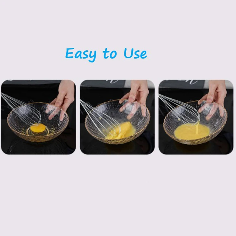 Mini Stainless Steel Whisks 5.5in and 7in For Whisking Beating Blending Ingredients Mixing Sauces balloon wire whisk ball whisk wire whisk