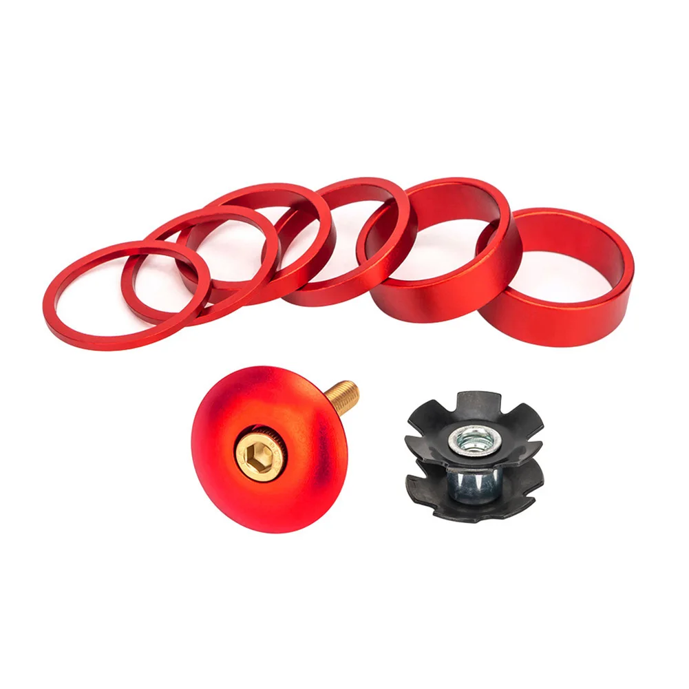 

Brand New Bike Headset Washer Ring Gasket Set Bike Headset Washer Bicycle Front Fork Stem Spacers Ring Gasket Set