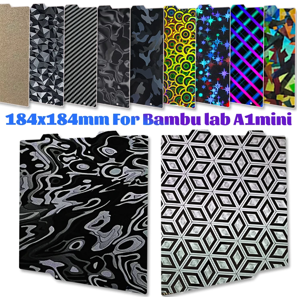 Enhanced Double-Sided PEI Sheet for 3D Printer Heated Bed - 184x184mm