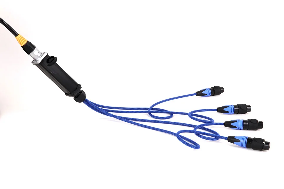 Paar Audio-Schlange 4-Kanal xlr 3-poliger Multi-Netzwerk-Ausbruch für Bühnen klang beleuchtung und Aufnahme studio, rj45 bis xlr Schlange – Detail 13
