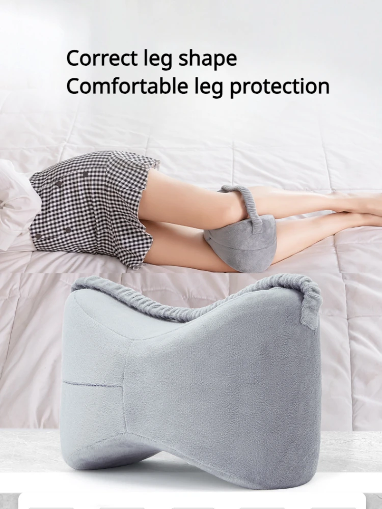 Soulagement Douleur Genou Coussin Orthopédique Genou/Jambes - Mousse Mémoire Forme - Pour Dormeurs Côté - Housse Amovible Soutien Genoux