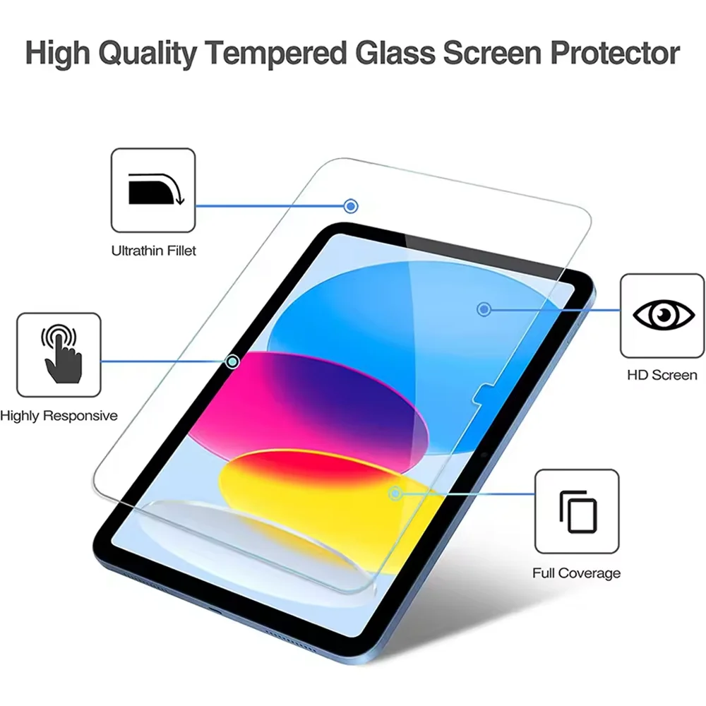 Dual Pack Tempered Glass Screen Protector for iPad - Premium Protective Film
