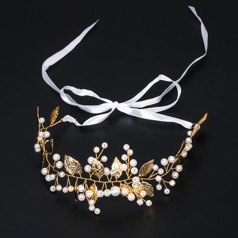 Pearl Rhinestone Women Headband Wedding Hair Accessories