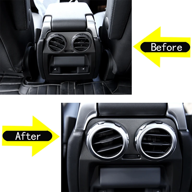 Für Land Rover Discovery 4, Handlaufbox, hintere Klimaanlage, Ausgang, dekorativer Ring, zentrale Steuerung, Lautstärkeregelung, Ring 09–2016 – Detail 1