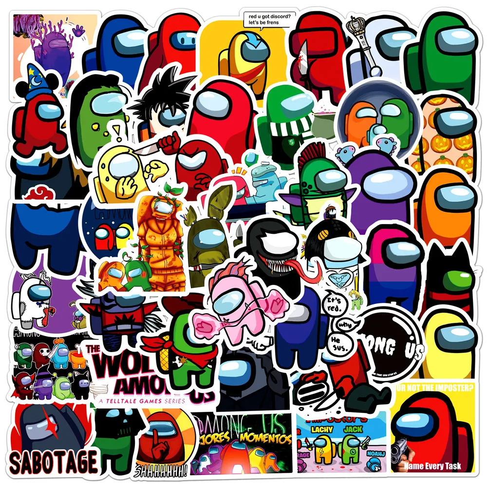 

10/30/50PCS Trend New Animation Game Graffiti Cup Suitcase Notebook Skateboard Helmet DIY Waterproof Graffiti Sticker Wholesale