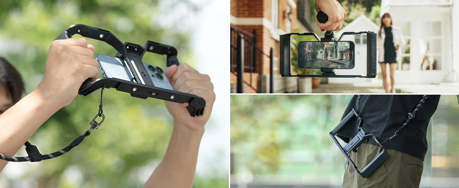IG-01 Integra Grip Cage for Smartphones for iPhone for Samsung Ultra-Wide Dual H