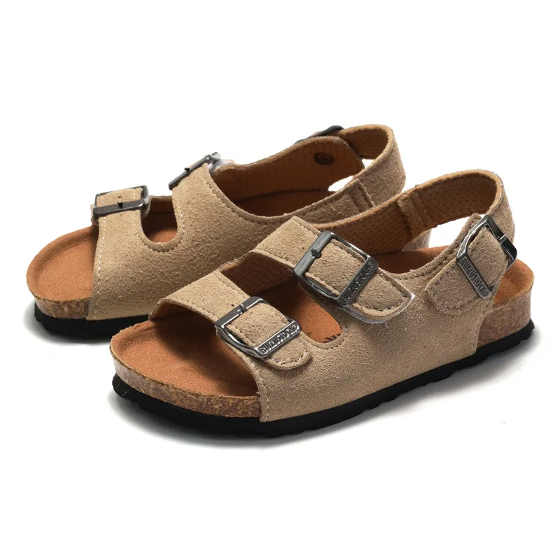 Unisex Children Cork Slippers Fashion Summer Sandals Kids Shoes Slip On Child Boys Girls Sandals