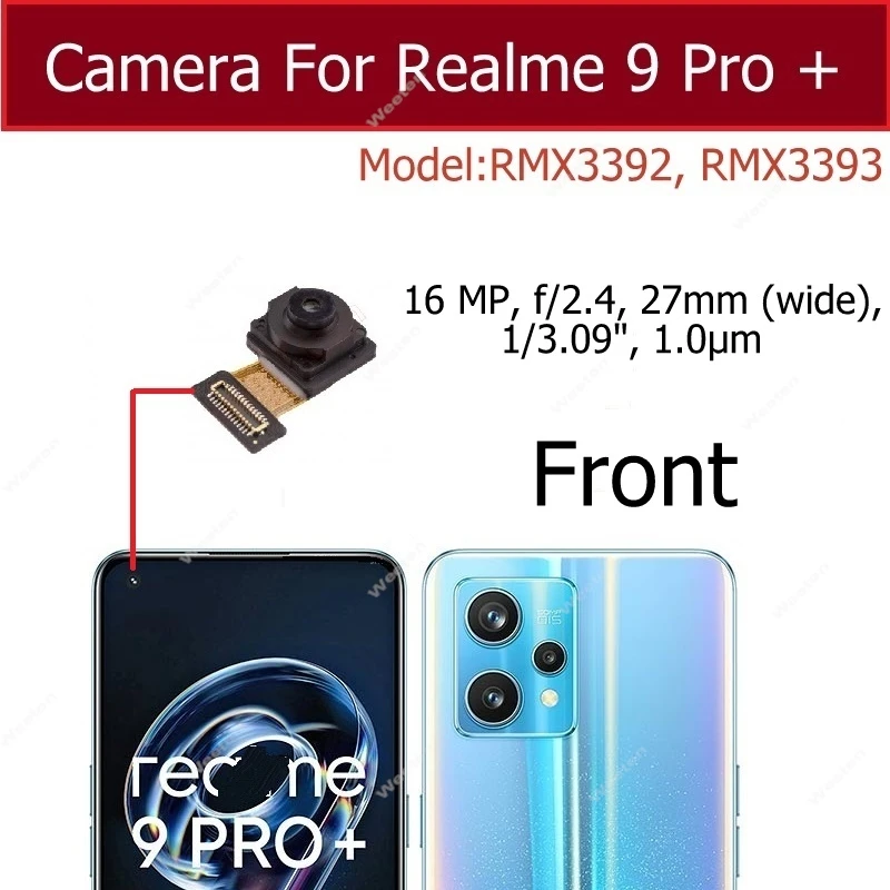 Front Rear Camera For Realme Pro Plus 5G Mian Back Front Selfie