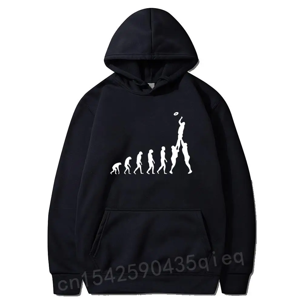 

Novel Volleyball Evolution Print Graphic Men's Hoodies Polyester Long sleeve Sweatshirt Novel ty Unique Design Autumn Men Hooded