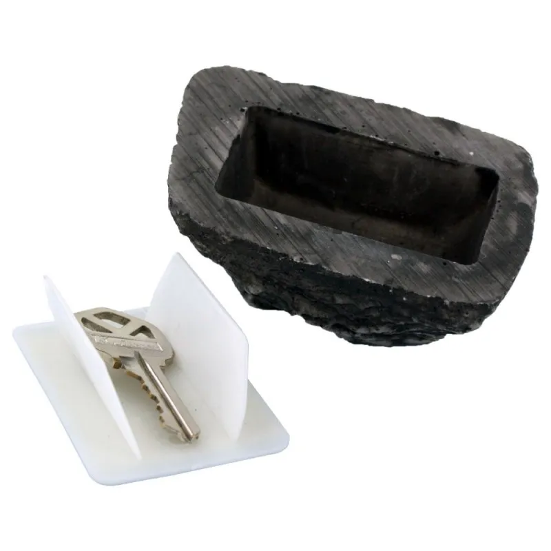 RamPro Hide-a-Spare-Key Fake Rock Looks & Feels like Real Stone Safe Hidden Case Box for Outdoor Garden or Yard Geocaching