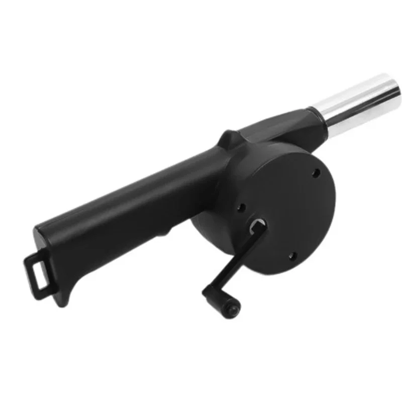 Barbecue Blower Small Manual Blower Combustion Aid Hand Cranked Hair Dryer Outdoor Barbecue Hair Dryer Utensils barbecue blower
