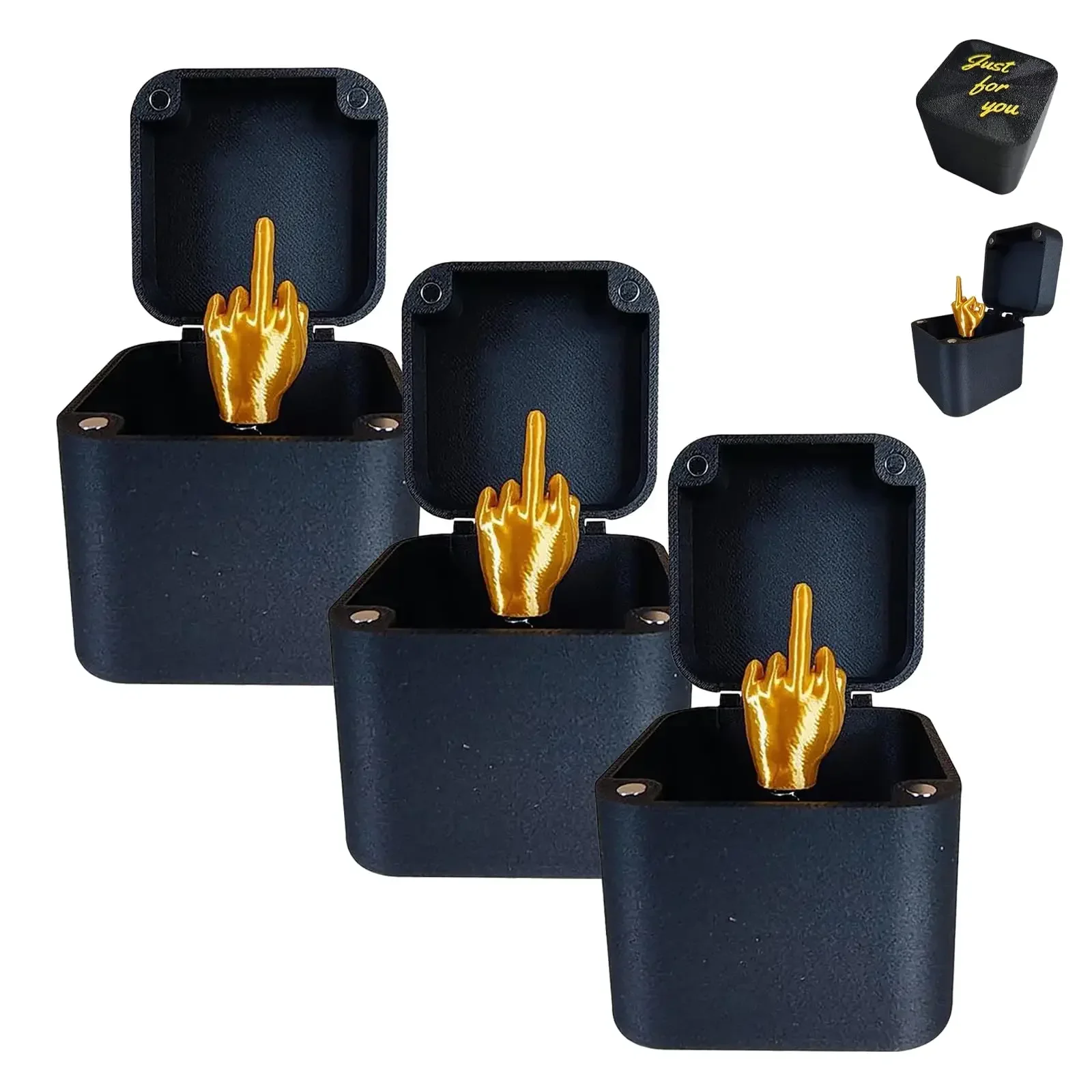 Christmas Interesting Prank Gift Middle Finger In Box Christmas Box Funny Creative Gifts Office Desk Decoration Home Decoration 2