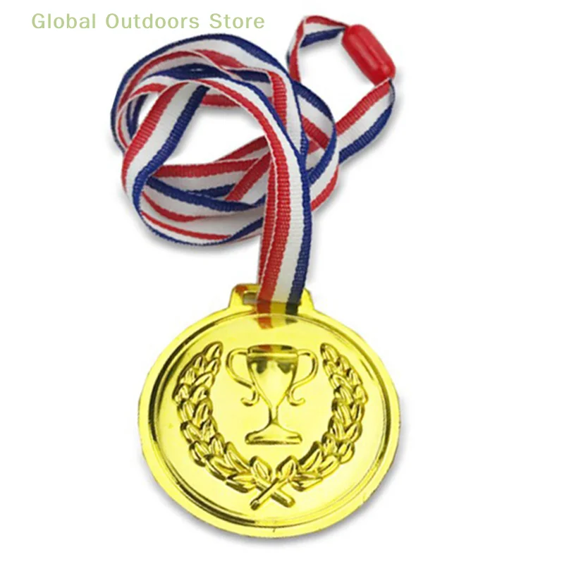 6cm plastic gold trophy cup Kids sports game medal Outdoor toys Kids reward toys gifts winner reward plastic trophy toys