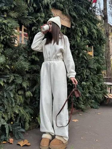 Zekye Woman Clothing New Fashion Long-sleeved Jumpsuit Women's Casual Semi-open Elastic Waist Jumpsuit Elegant Woman Jumpsuit - Image 9