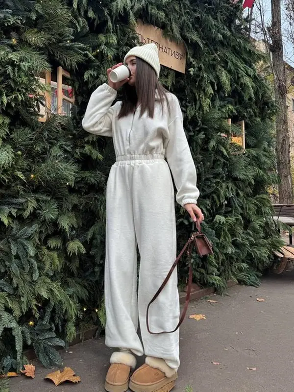 Zekye Woman Clothing New Fashion Long-sleeved Jumpsuit Women's Casual Semi-open Elastic Waist Jumpsuit Elegant Woman Jumpsuit - Image 9