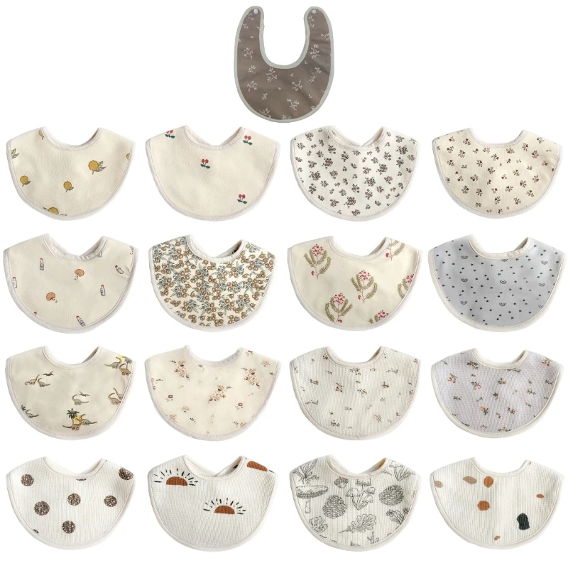 

Хлопковые детские нагрудники, толстые слои ткани для отрыжки, слюнявый нагрудник для младенцев от 0 до 2 лет, нейтральный по для