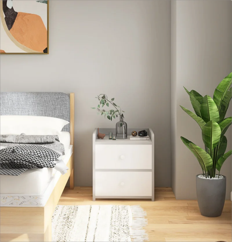 Modern Small Bedside Table Drawer Lock Nordic Minimalist Bedside Cabinet Storage Cabinets Nightstands Bedroom Furniture nightstands set
