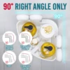 TAILI Corner Shower Caddy Suction Cup No-Drilling Removable Shower Caddy Basket Powerful Suction Bathroom Shower Shelf Organizer 3
