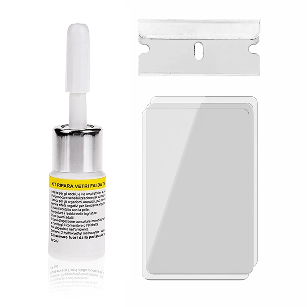 

Car Windshield Fluid Glass Repair Auto Glass Nano Repair Liquid DIY Car Window Repair Tool Scratch Crack Removal Repair Adhesive