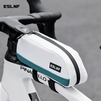 ESLNF Borsa per tubo superiore per bicicletta Borsa triangolare per telaio anteriore da ciclismo portatile Borsa da bici leggera Accessori per bici da strada MTB