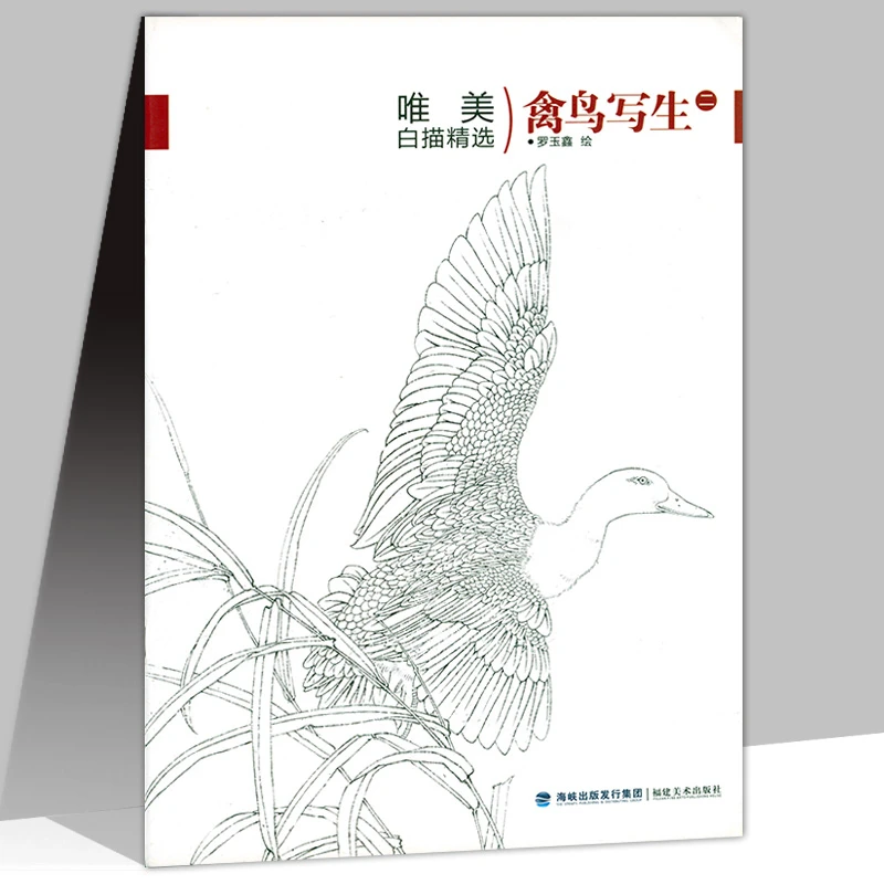 

Flower Birds Line Drawing Draft Chinese Baimiao Painting Freehand Painting Book Lotus Peony Meticulous Painting Skill Tutorial