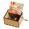 You Are My Sunshine Music Box, Color Printing Wooden Hand Crank Musical Box, Birthday Gift for Girlfriend, Children's Day Gift 5