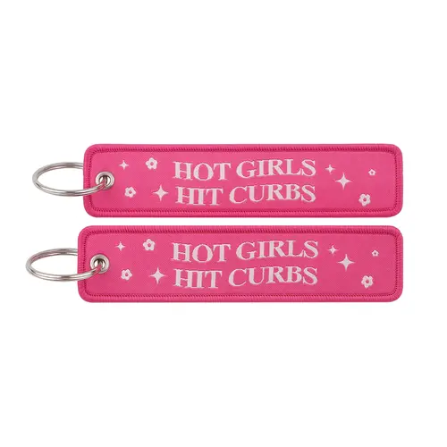 1pcs Computer Pop-up Window Quotes Embroidered Keys Tag Keychains For Motorcycles Backpack Fashion Key Ring Accessories Gifts - Image 99