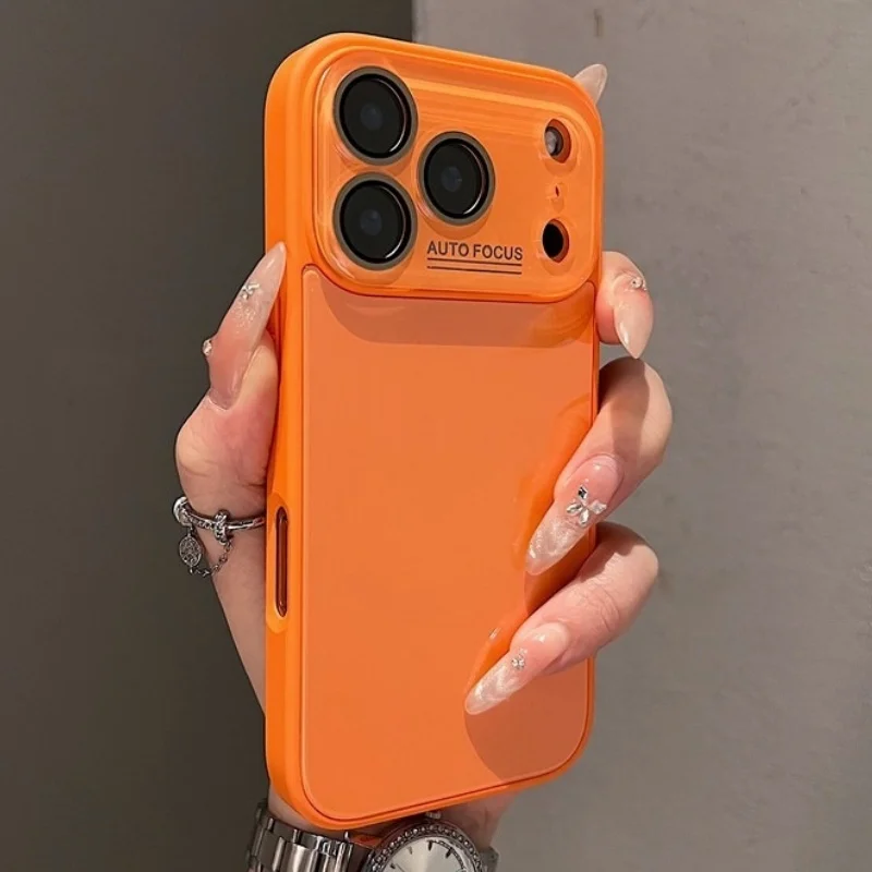 Luxury Candy Shockproof Tempered Glass Phone Case with Bumper Protection