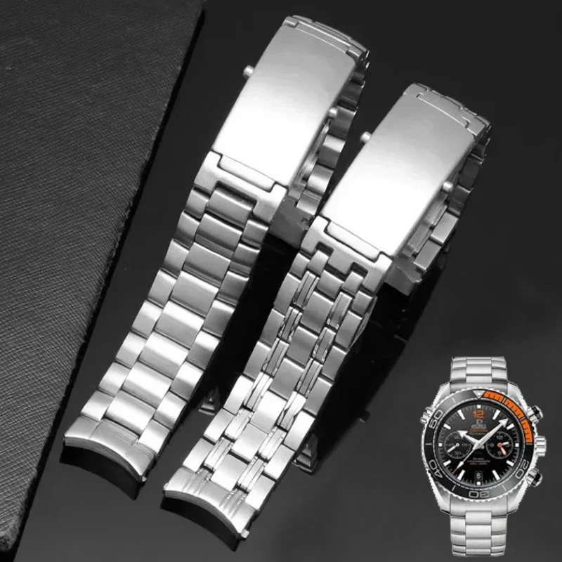 Accessori Per Cinturini Per Orologi In Acciaio Inossidabile Solido Per Omega Seamaster 300 Ocean Universe 600 Cinturini Per Orologi Da Osservazione 18