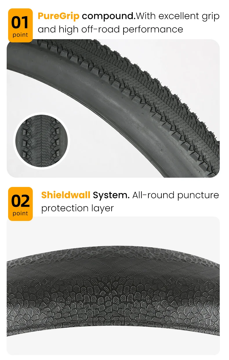 Continental MTB-Reifen 29 27,5 Terra Hardpack ShieldWall Anti-Pannen-Faltreifen Mountainbike E-Bikes Tubeless Gravel Tire – Detail 5