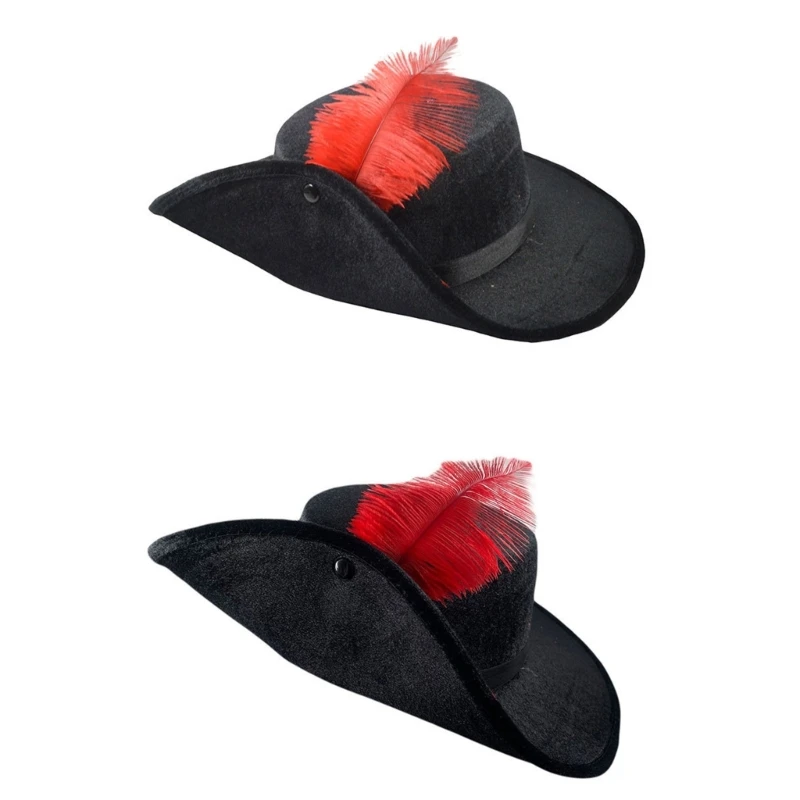 

Lightweight Gentleman Fedora Hat for Halloween Christmas Breathable Vintage Hat for Casual Gentleman Jazzs Felt Hat