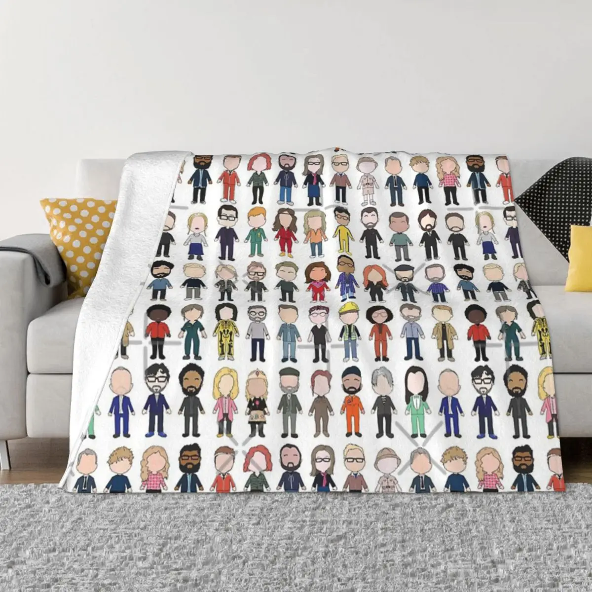 Cast Poster Taskmaster First Ten Series Copriletto Sul Letto Beach Queen Bed